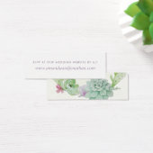 Waterverf woestijnCactus Succulents Wedding RSVP Mini Visitekaartjes (Bureau)