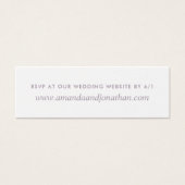 Waterverf woestijnCactus Succulents Wedding RSVP Mini Visitekaartjes (Voorkant)