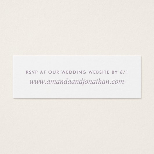 Waterverf woestijnCactus Succulents Wedding RSVP Mini Visitekaartjes (Voorkant)