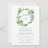 Waterverf woestijncactus Succulents Wedding Shower Kaart (Voorkant)