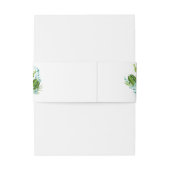 Waterverf woestijnCactus Succulents Wedding Uitnodigingen Wikkel (Achterkant Voorbeeld)