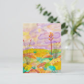 Waterverf woestijndromen in New Mexico CUSTOM Briefkaart (Staand voorkant)