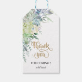 Waterverf woestijnfluitjes cadeaulabel (Voorkant)