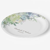 Waterverf woestijnfluitjes papieren bordje (Gekanteld)