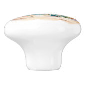 Waterverf woestijnillustratie keramische knop (Zijkant)