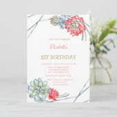 Waterverf woestijnrood succes gestreept op zaterda kaart (Staand voorkant)