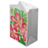 Waterverf woestijnRoos Medium Cadeauzakje (Voorkant Gekanteld)