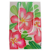 Waterverf woestijnRoos Medium Cadeauzakje (Achterkant)