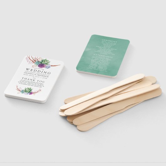 Waterverf Woestijnslagprogramma Handwaaier (Niet-gemonteerd)