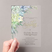 Waterverf Woestijnsprinkhanen bruiloft Acryl Uitnodigingen (Insitu (Draagbaar))