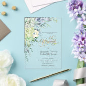 Waterverf Woestijnsprinkhanen bruiloft Acryl Uitnodigingen (Insitu (Huwelijk))