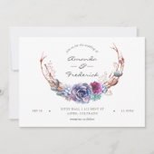 Waterverf Woestijnsprinkhanen bruiloft Kaart (Voorkant)