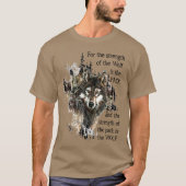 Waterverf Wolf Animal Family Pack Citaat T-shirt (Voorkant)