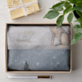 Waterverf Wolf Deer Tissuepapier (Geschenk)