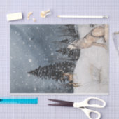 Waterverf Wolf Deer Tissuepapier (Craft)