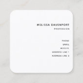 Waterverf Wolf Howling in een Boho stijl kransbus Vierkante Visitekaartje (Achterkant)