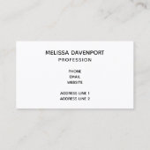 Waterverf Wolf Howling in een Boho stijl kransbus Visitekaartje (Achterkant)