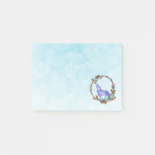 Waterverf Wolf Howling in een Boho Style Wreater Post-it® Notes (Voorkant)