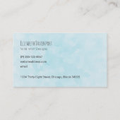 Waterverf Wolf Howling in een Boho Style Wreater Visitekaartje (Achterkant)