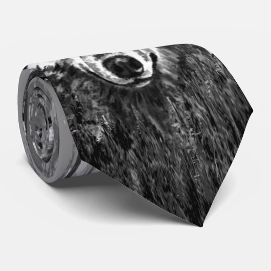 Waterverf wolf in het bos wildernis dier stropdas (Opgerold)