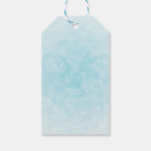 Waterverf Wolf met een Boho Style Wreath Verjaarda Cadeaulabel (Achterkant)