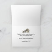 Waterverf Wolf Moeder & Cubaanse mam Birthday Kaart (Binnen)