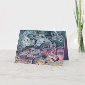 Waterverf Wolf Pack Kaart (Voorkant)