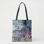 Waterverf Wolf Pack Tote Bag (Voorkant)
