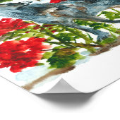 Waterverf wolf poster (Hoek)