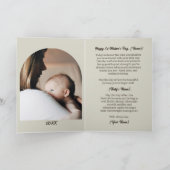 Waterverf Wolf & Pup Eerste Moederdag Kaart (Binnen)