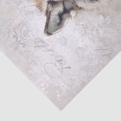 Waterverf Wolf Tissuepapier (Detail)