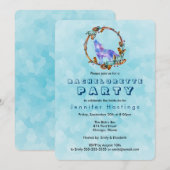 Waterverf Wolf - Wild Boho Style Bachelorette Kaart (Voorkant / Achterkant)