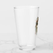 Waterverf Wolf Wildlife Animal Art Glass Glas (Rechts)