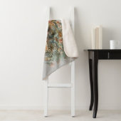 Waterverf Wolf Wildlife Animal Natuur Art Sherpa Deken (In situ)