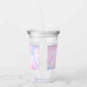 Waterverf Wolken Acryl Tumbler Acryl Drinkbeker (Links)