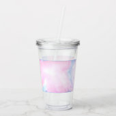 Waterverf Wolken Acryl Tumbler Acryl Drinkbeker (Achterkant)