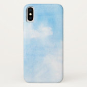 Waterverf wolken en achtergrond Case-Mate iPhone case (Achterkant)