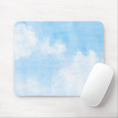 Waterverf wolken en achtergrond muismat (Met muis)