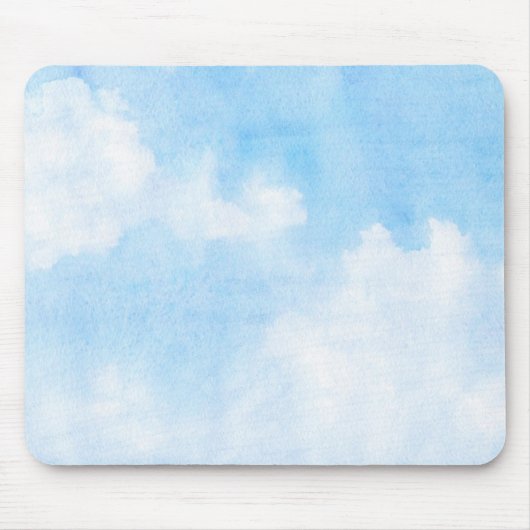 Waterverf wolken en achtergrond muismat (Voorkant)