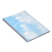 Waterverf wolken en achtergrond notitieboek (Rechterzijde)