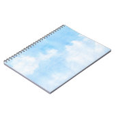 Waterverf wolken en achtergrond notitieboek (Linkerzijde)