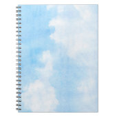 Waterverf wolken en achtergrond notitieboek (Voorkant)