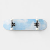 Waterverf wolken en achtergrond persoonlijk skateboard (Horizontaal)