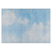 Waterverf wolken en achtergrond snijplank (Voorkant)