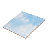 Waterverf wolken en achtergrond tegeltje (Zijkant)