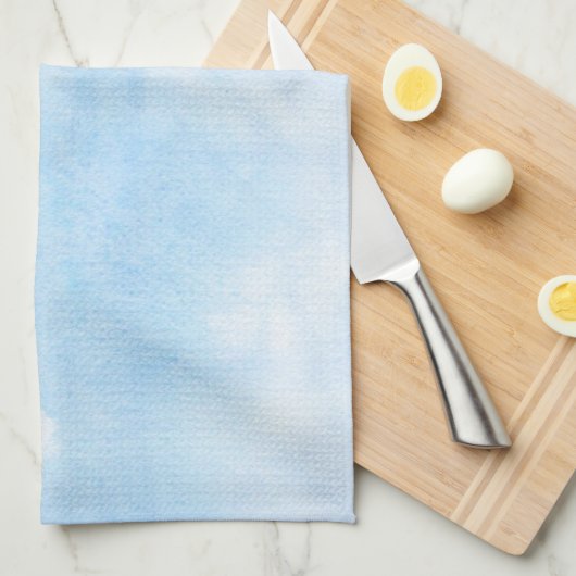 Waterverf wolken en achtergrond theedoek (Quarter Fold)