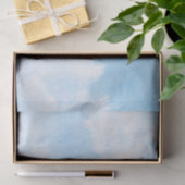 Waterverf wolken en achtergrond tissuepapier (Geschenk)