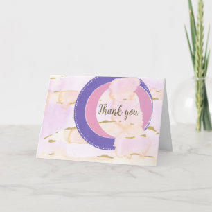 Waterverf wolken, je woorden. Met vriendelijke gro Kaart