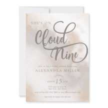 Waterverf Wolken | Modern Trendy Vrijgezellenfeest