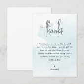 Waterverf Wolken Trouwfeest Bedankkaart (Voorkant / Achterkant)